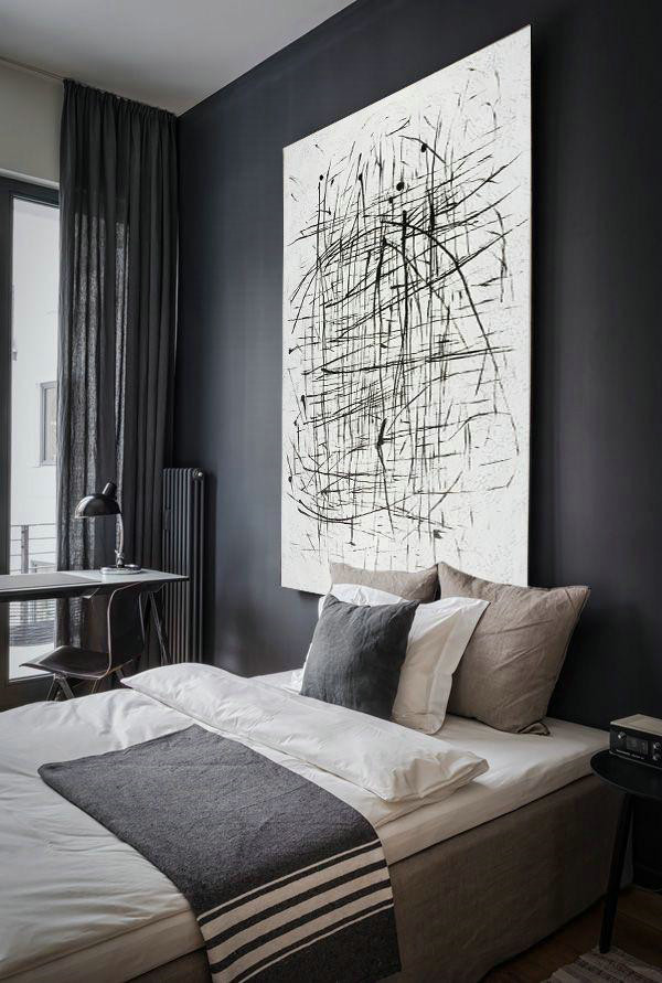 Extra Large Painting,Black And White Minimal Painting On Canvas - Contemporary Artwork